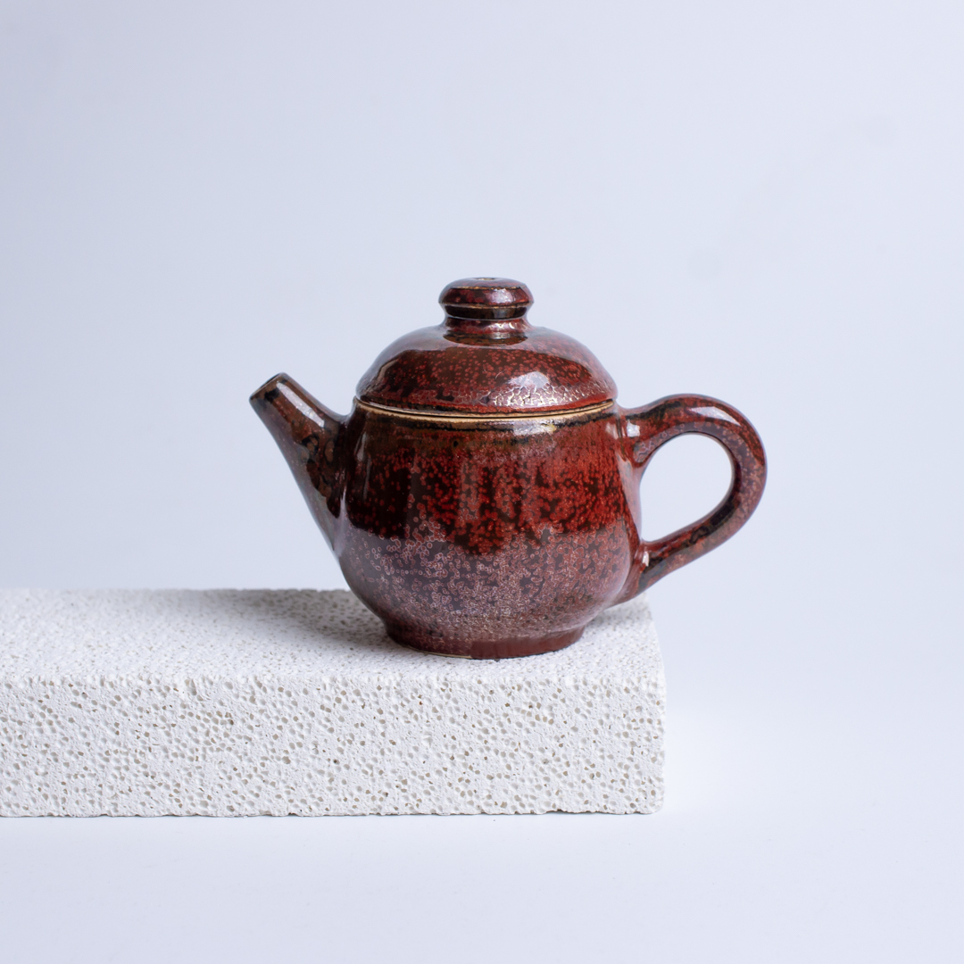 Small Teapot with Red Glaze