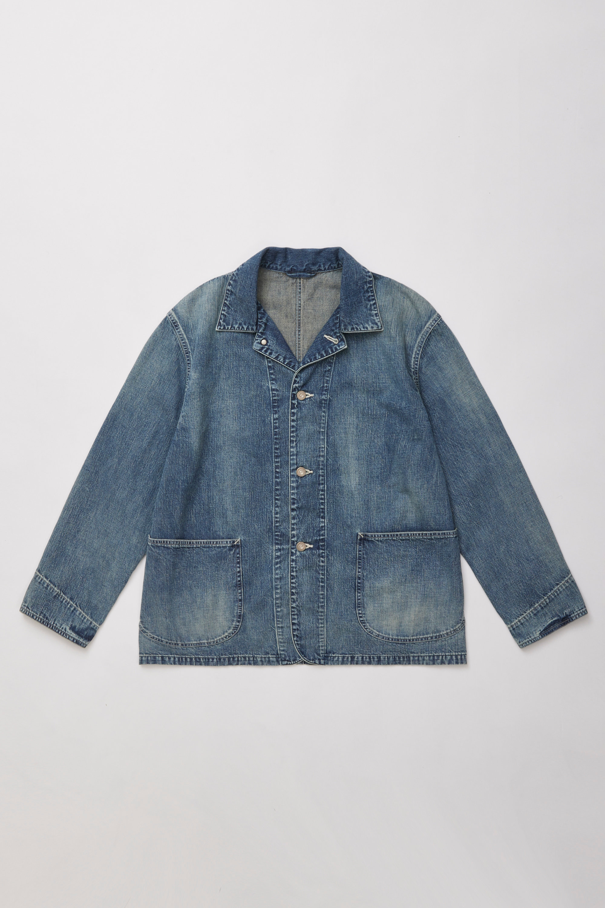 ULTERIOR FADED LIGHT DENIM COVERALL