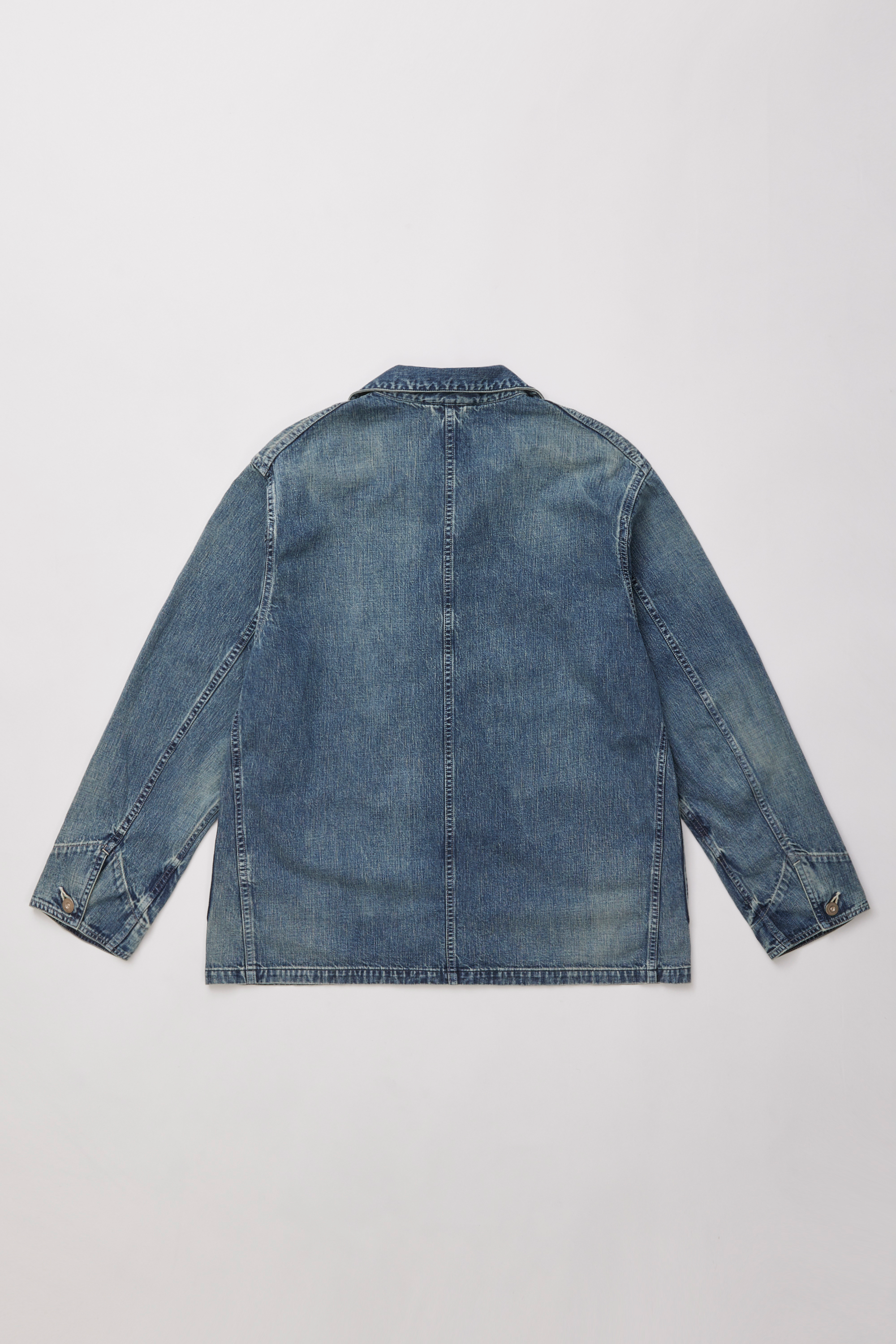 ULTERIOR FADED LIGHT DENIM COVERALL