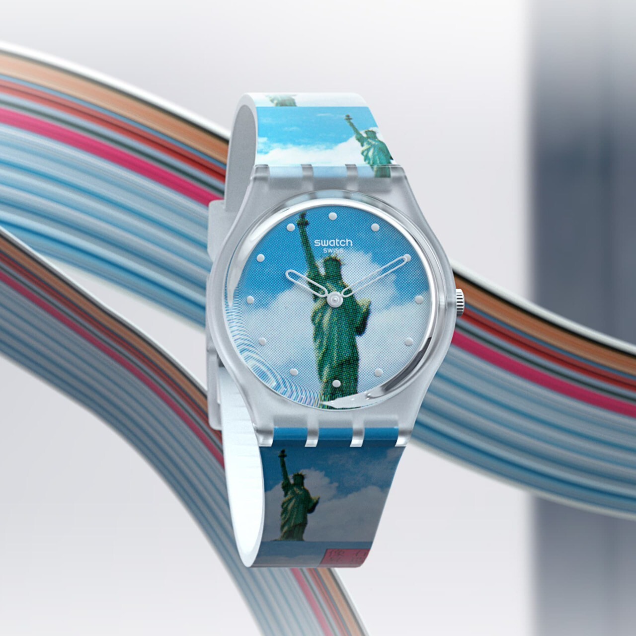 【Swatch】NEW YORK BY TADANORI YOKOO, THE WATCH GZ351 34mm  Modern Watch