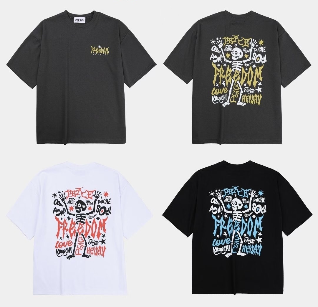 🇰🇷 韓國 骷髏骨 T-Shrits/清貨貨品,不設退換（K9 M29）