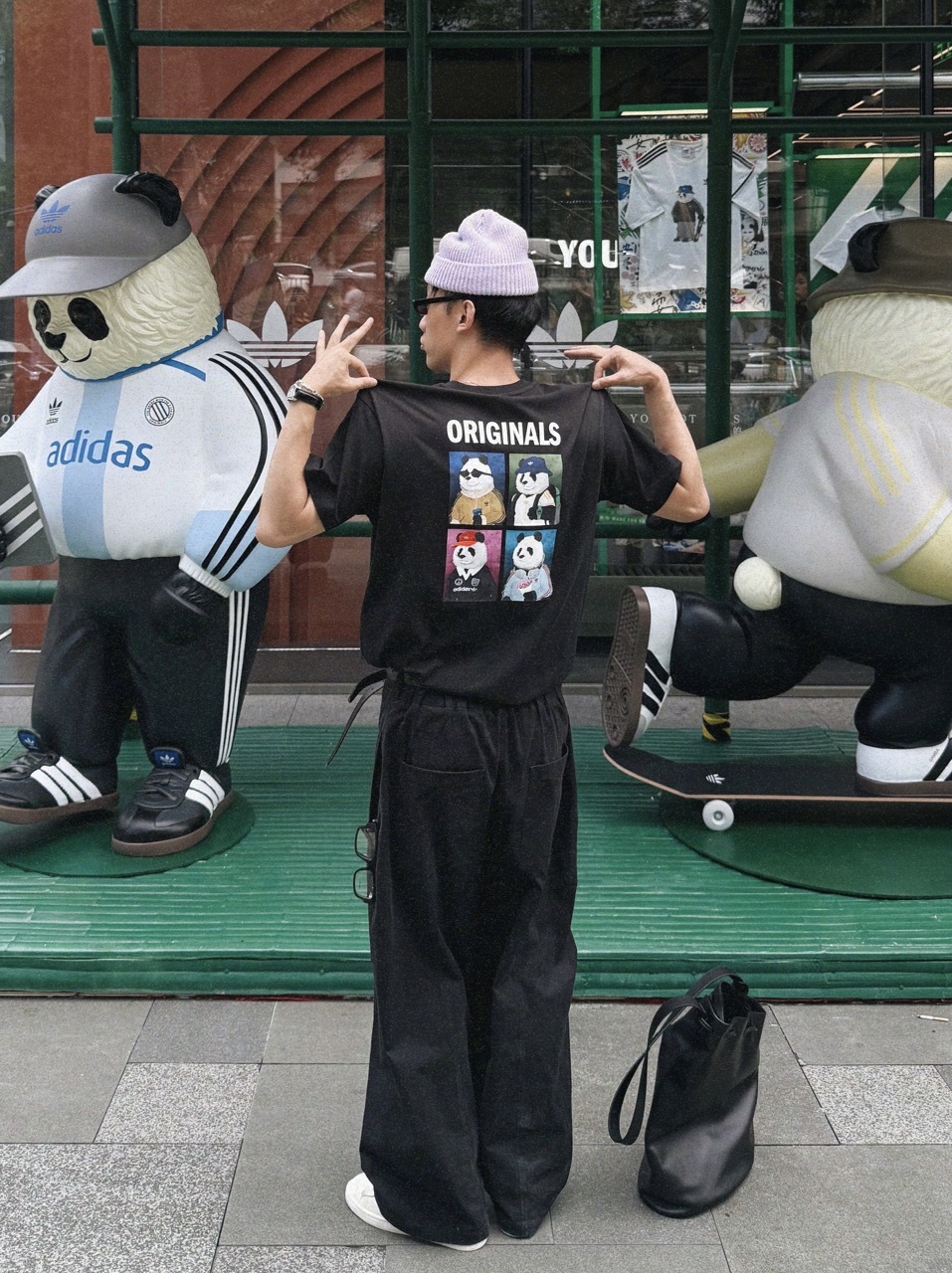 ADIDAS ORIGINALS X DOROPHY TANG 熊貓 短T 短袖 黑色 IB7063 / 預購