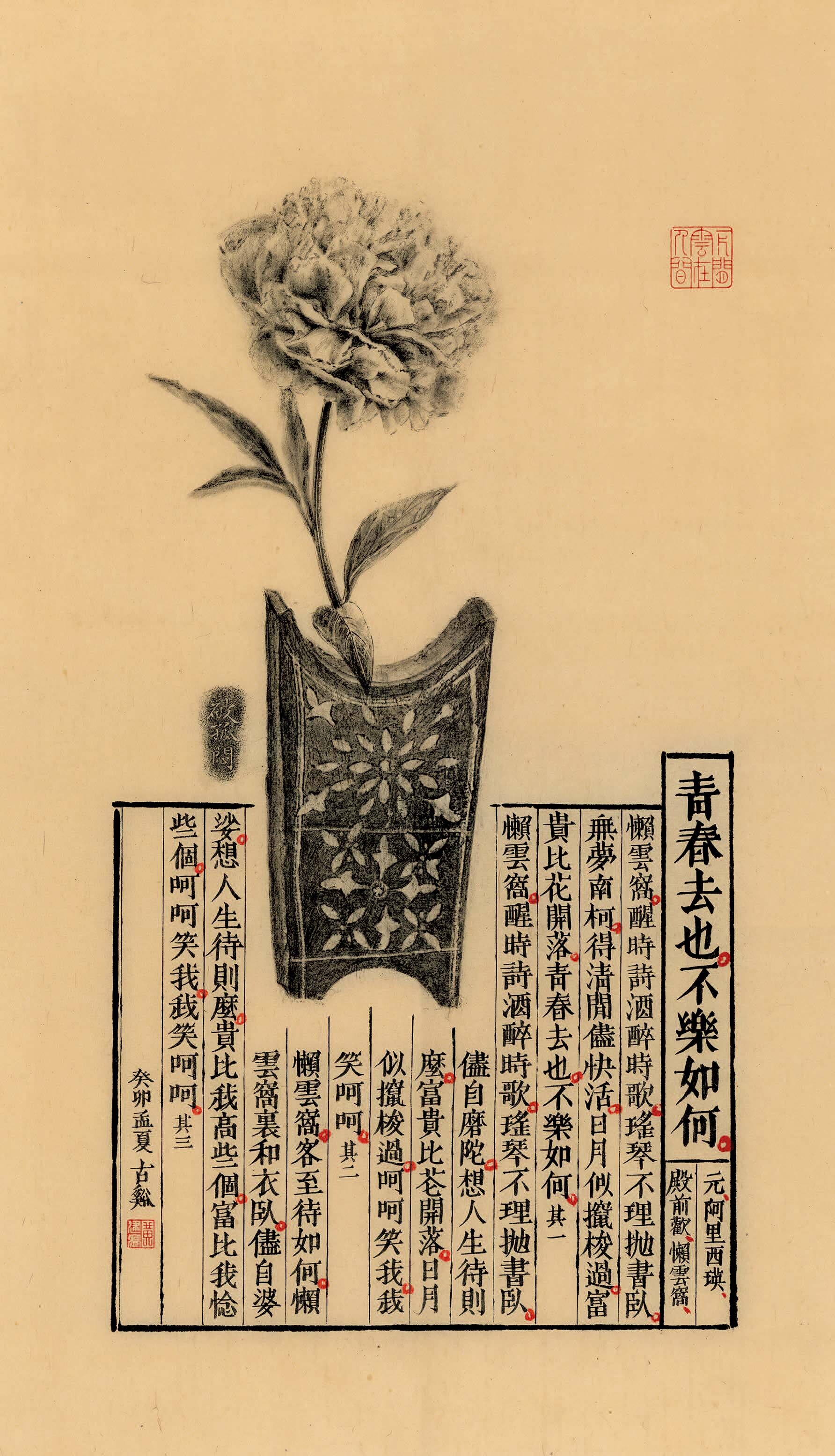 青春去也　不樂如何