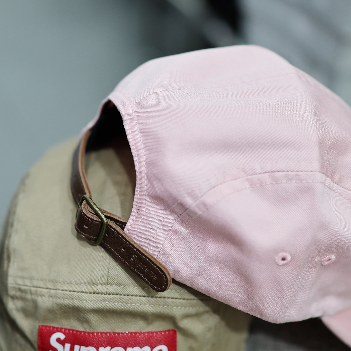 Supreme Washed Chino Twill Camp Cap 皮扣洗水帽