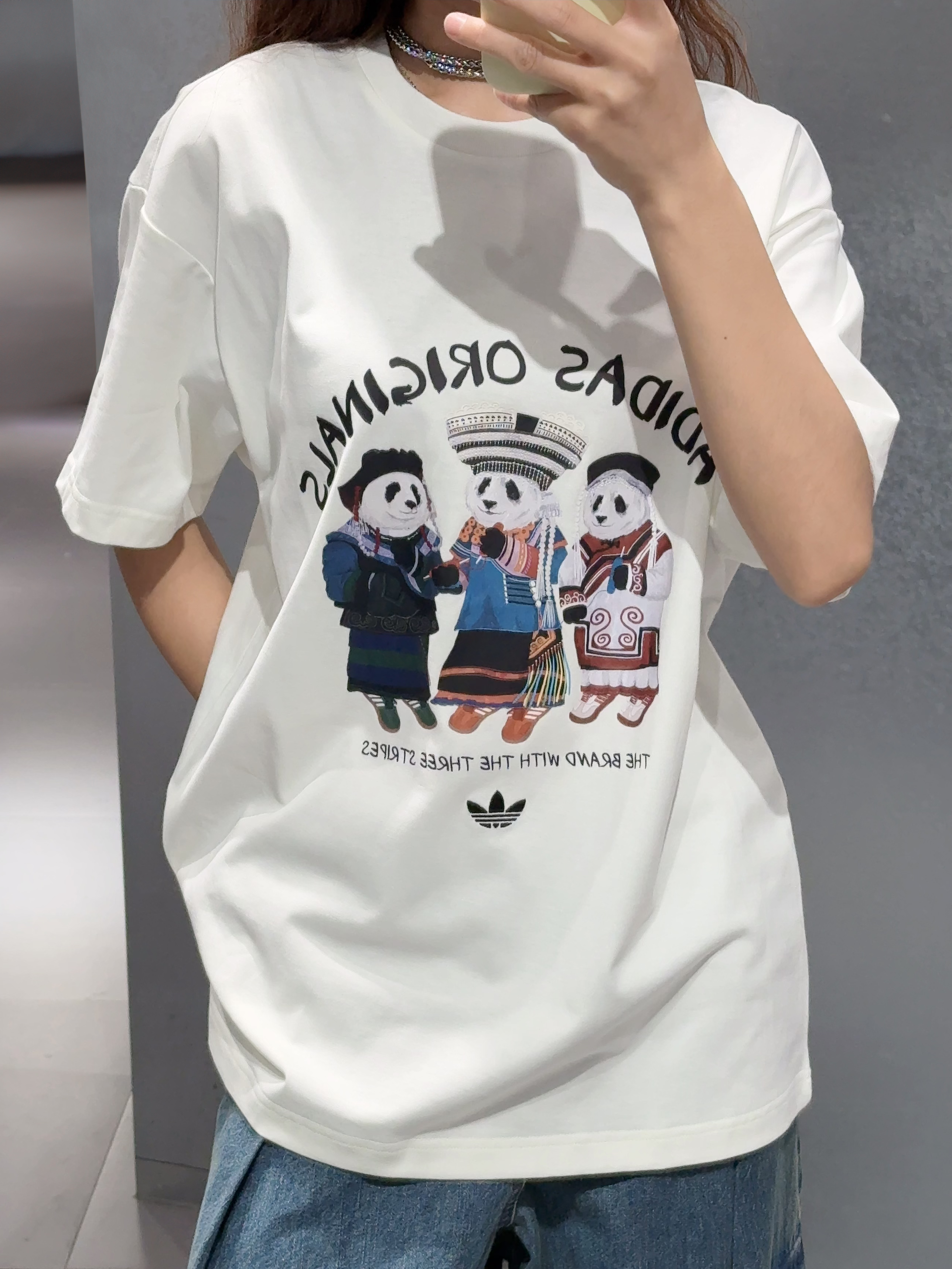 ADIDAS ORIGINALS X DOROPHY TANG 熊貓 短T 短袖 白色 IB7061 / 預購