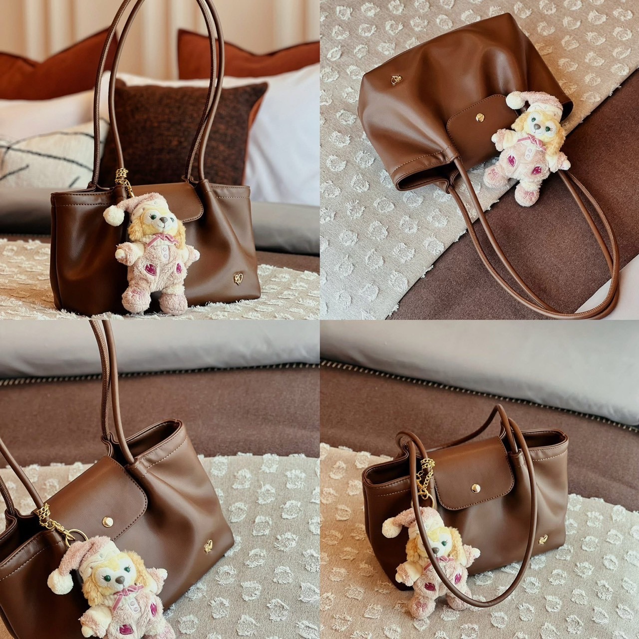 【Luxury】現貨 Pony 泰國包 新款防潑水手提包 女包 高質感皮革 鵝黃 深藍 巧克力 焦糖咖 珍珠白 黑 咖啡棕 玫瑰粉 深綠 共九色