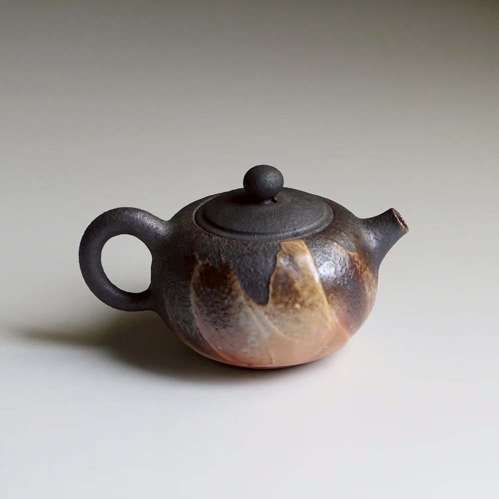 柴燒原礦黑陶茶壺