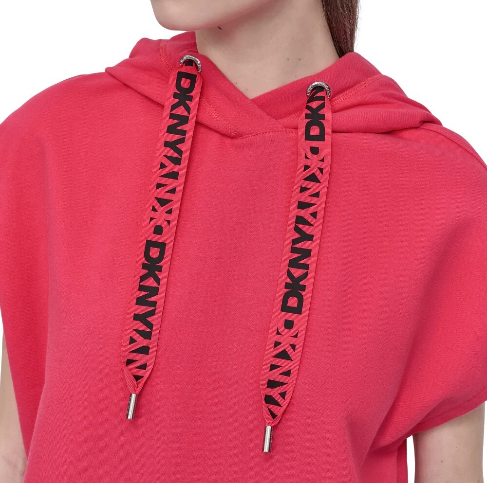 [S] DKNY AZALEA/BLACK HOODIE DRESS, DP5D4908-AZB (SD1483)