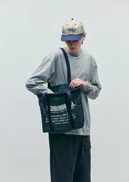 現貨| NEIGHBORHOOD  DENIM TOTE BAG-M 252TQNH-CG03