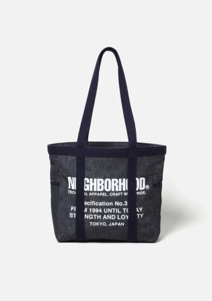 現貨| NEIGHBORHOOD  DENIM TOTE BAG-M 252TQNH-CG03