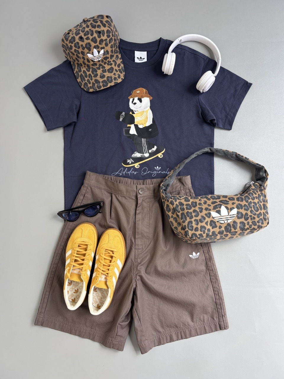 ADIDAS ORIGINALS X DOROPHY TANG 熊貓 短T 短袖 藏藍 IB7069 / 預購