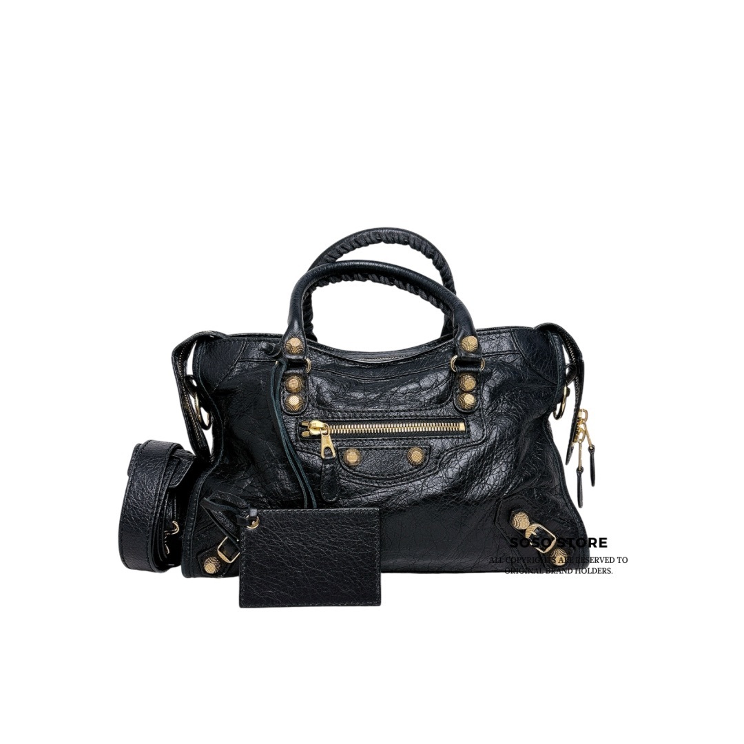 Balenciaga City Bag - Black / Ghw