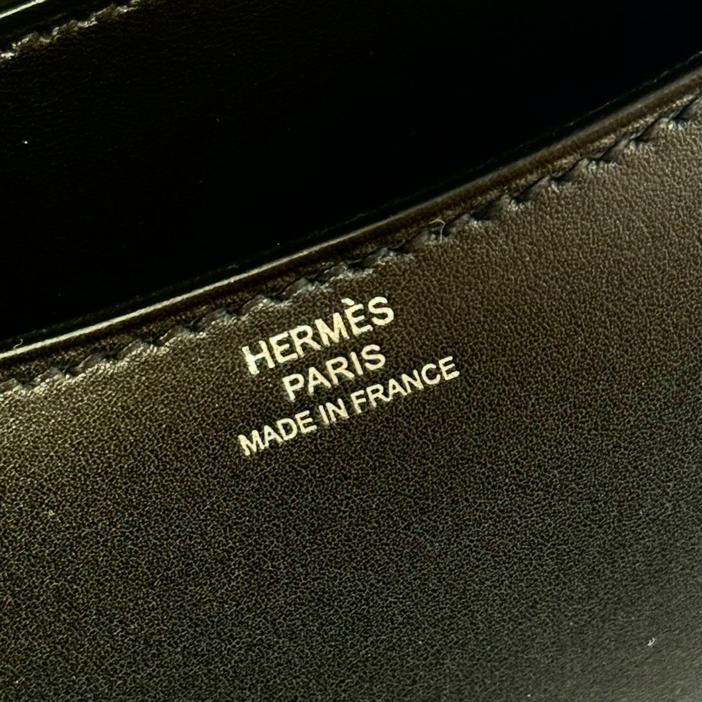 全新HERMES MINI CONSTANCE W刻 黑色銀扣 傳承皮 TADELAKT NOIR PHW #BRAND NEW #香榭站正品