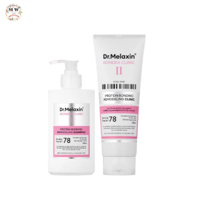 韓國 Dr. Melaxin Bondex 蛋白質重塑修復髪絲系列 洗頭水 400ML +  髮膜 250ML