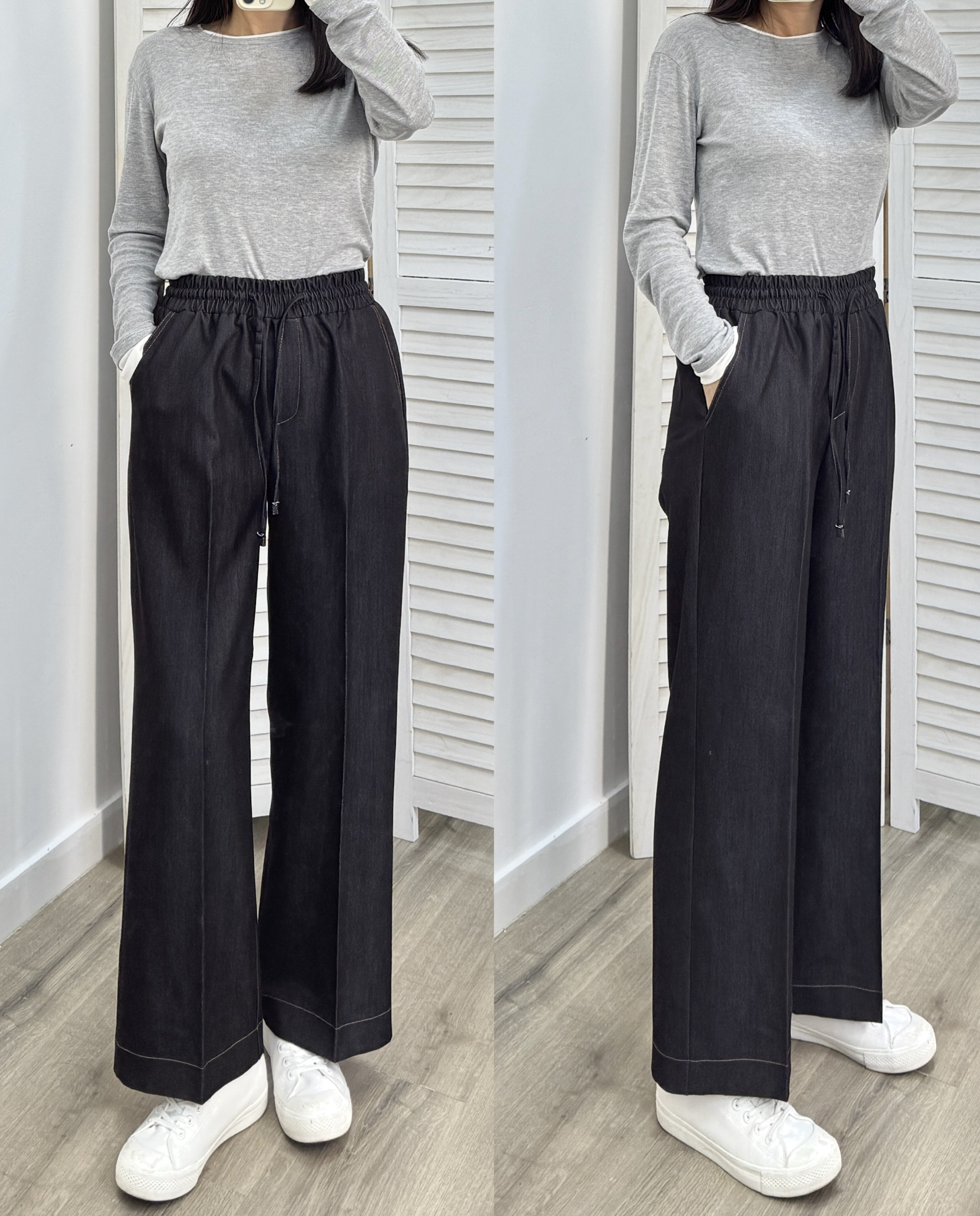 🍂 𝔸𝕦𝕥𝕦𝕞𝕟 ℕ𝔼𝕎  休閒明線鬆身長褲