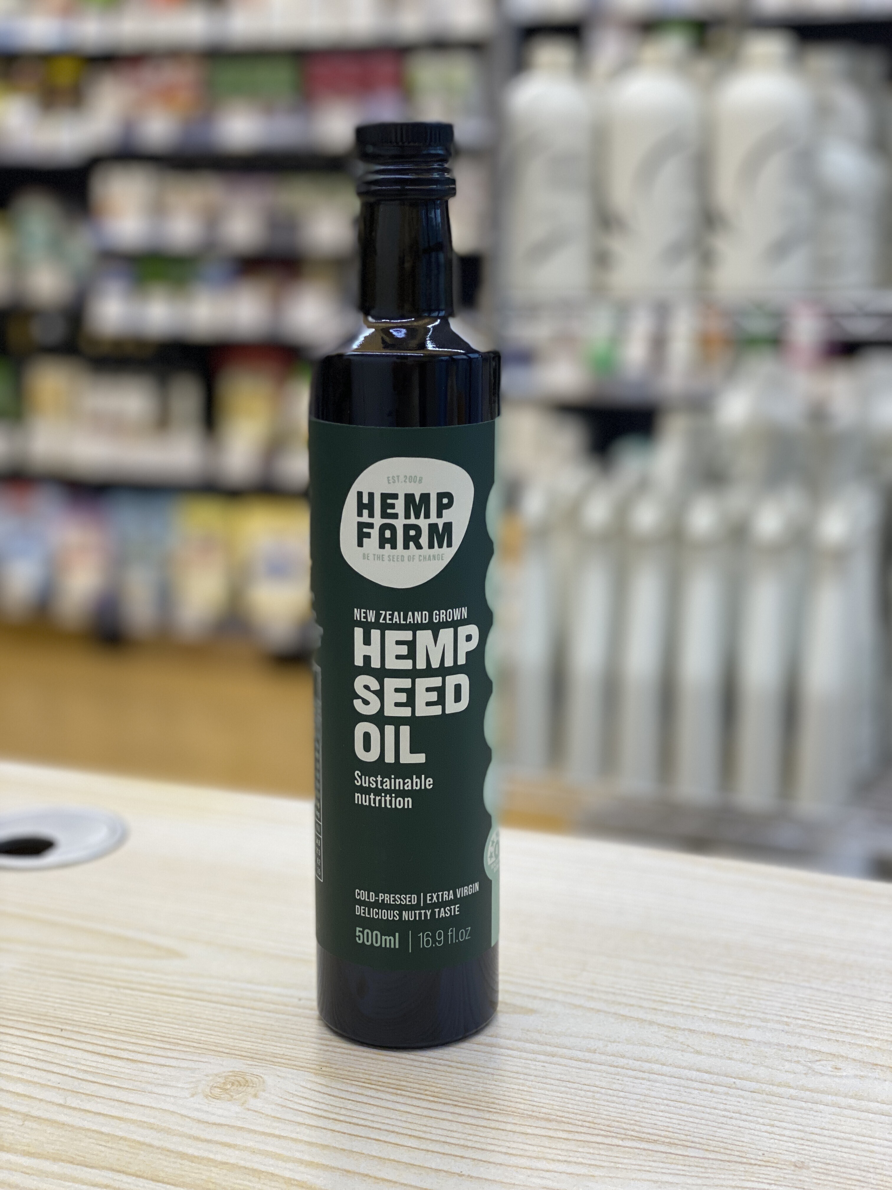 Hemp Farm New Zealand grown hemp seed oil 500ml (best before 30 Aug 2027)
