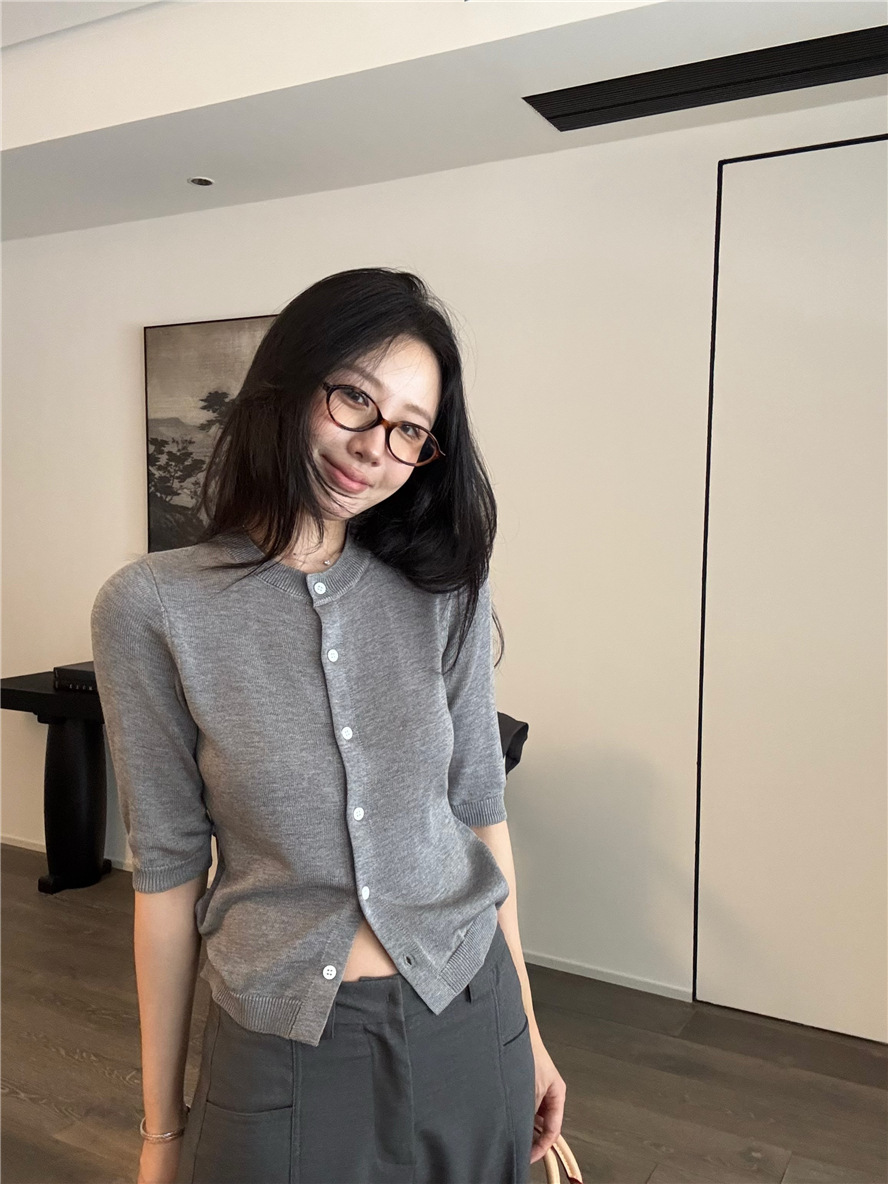 羊毛五粉袖 百搭針織外套 (多色)