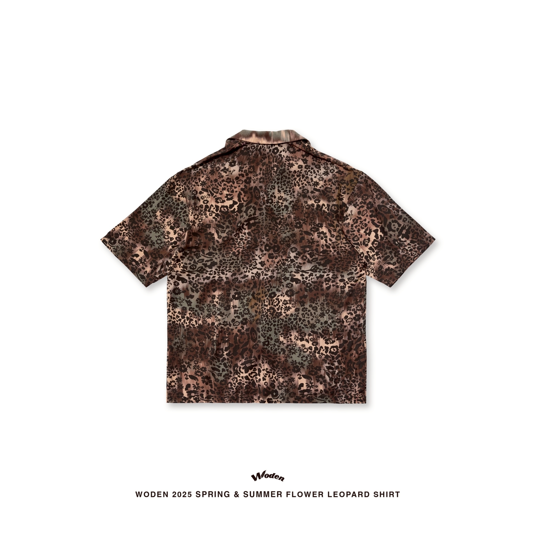 WODEN 2025 Spring & Summer 073  Flower Leopard Shirt