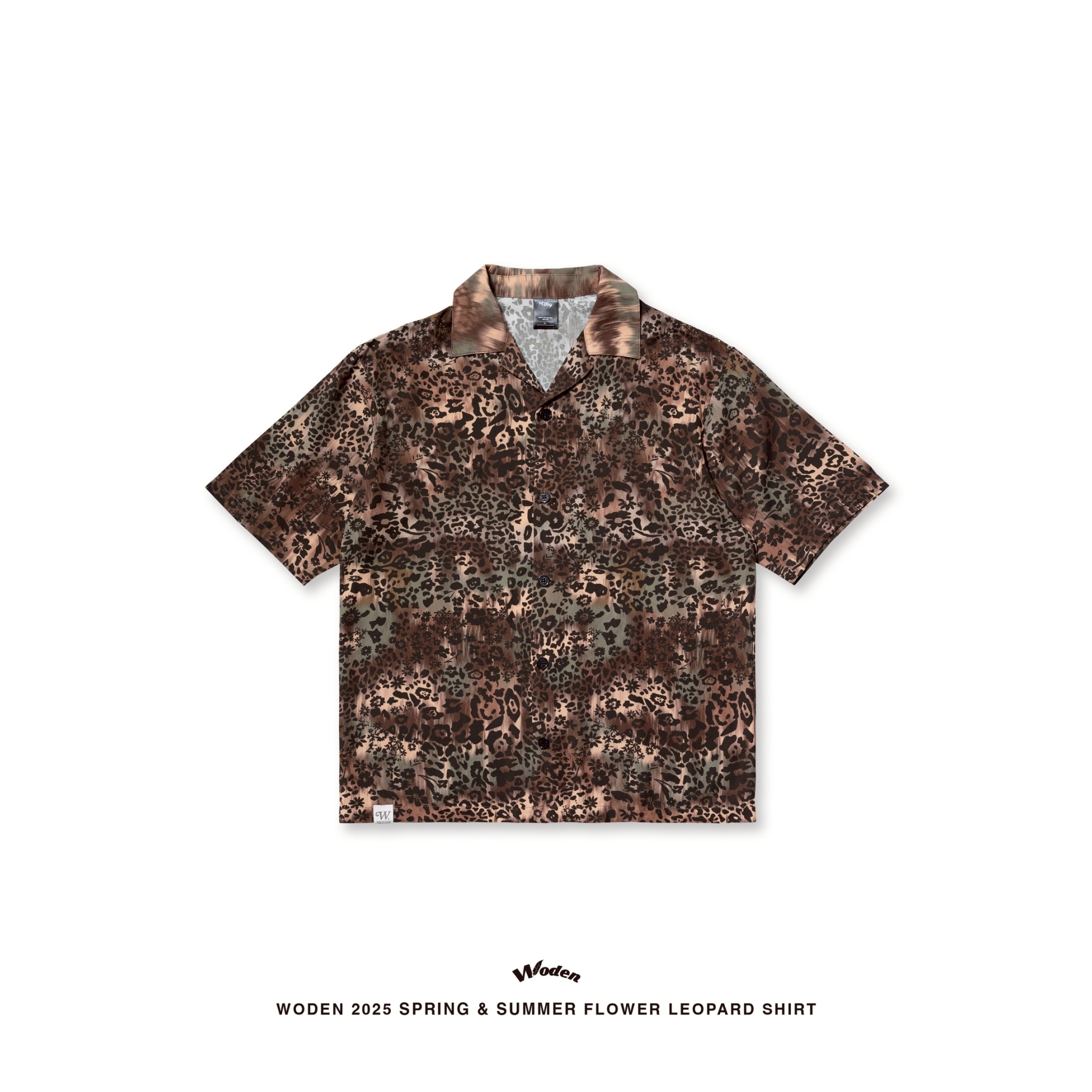 WODEN 2025 Spring & Summer 073  Flower Leopard Shirt