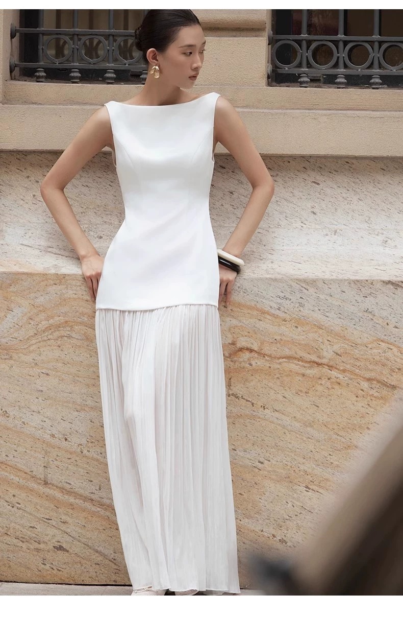 雪紡拼接 高雅小禮服