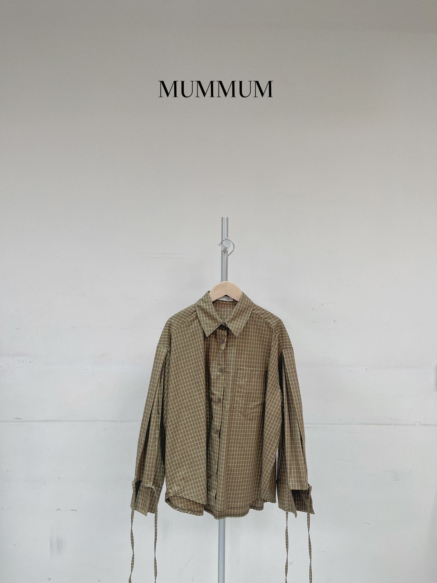 0212668a/秋款格仔長袖恤衫 54/54/27