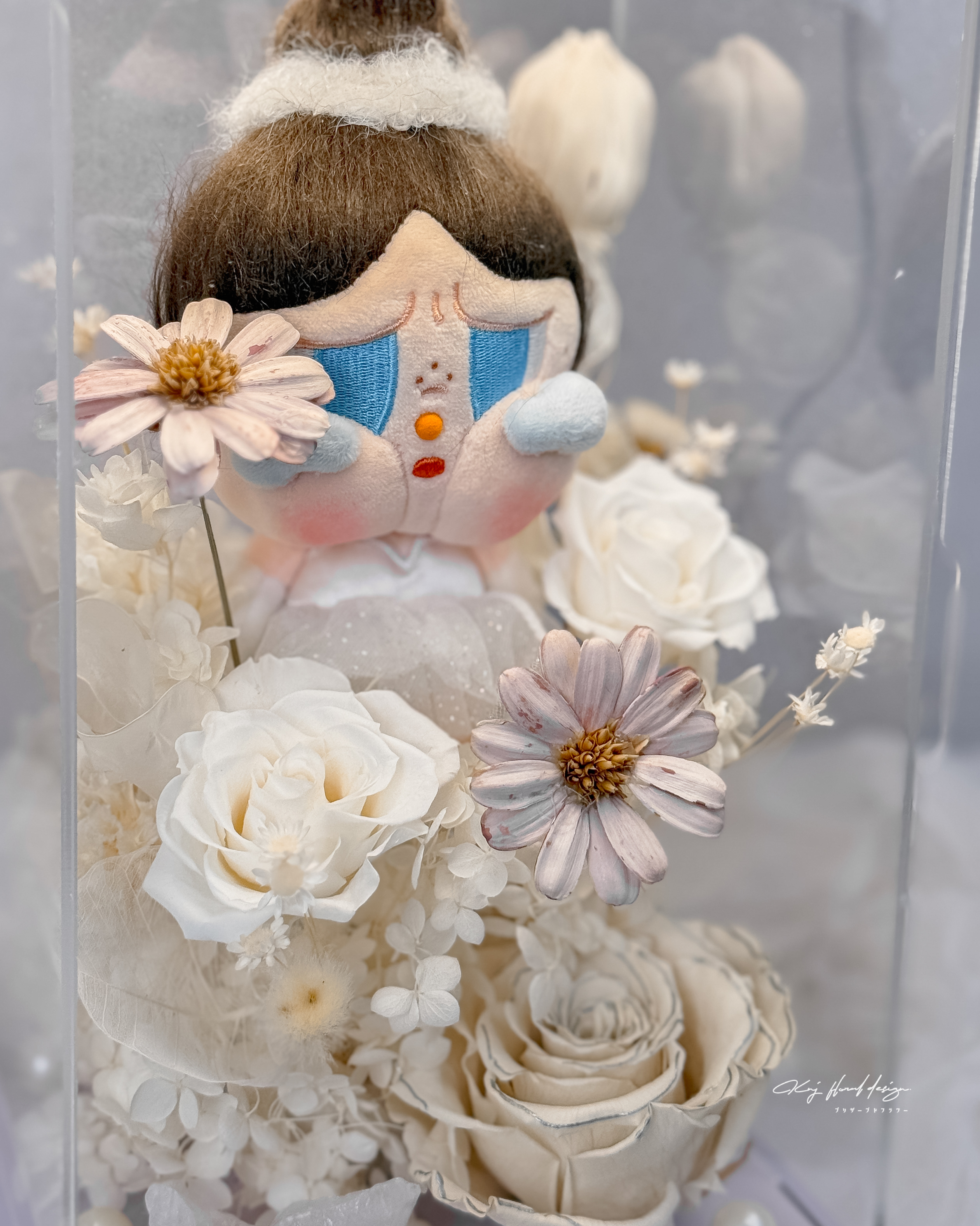 Shiny Shiny 芭蕾系列哭娃永生花燈罩－仙女白