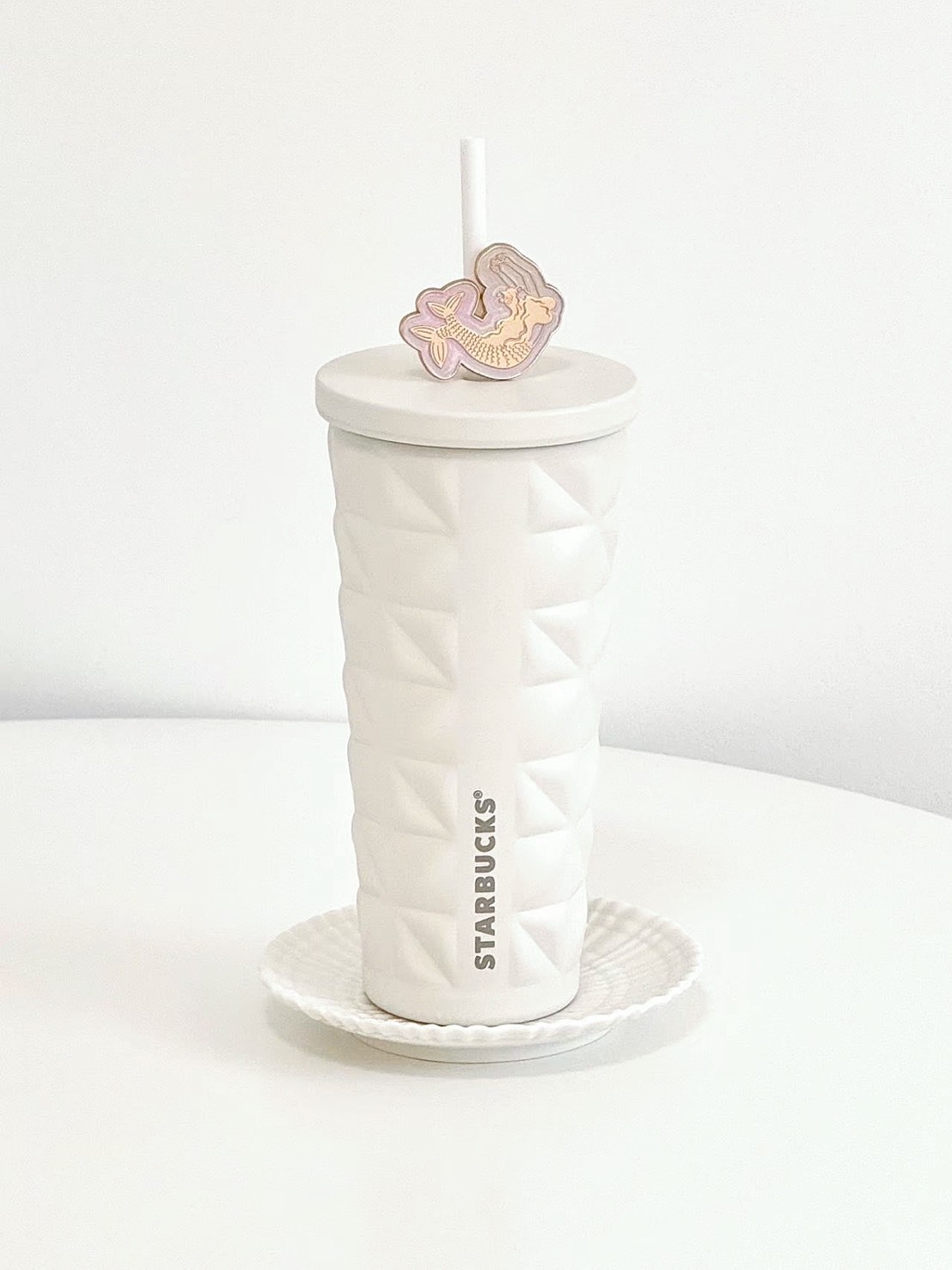 STARBUCKS 星巴克 浪漫海洋系列 珠光白 保溫杯 700ML