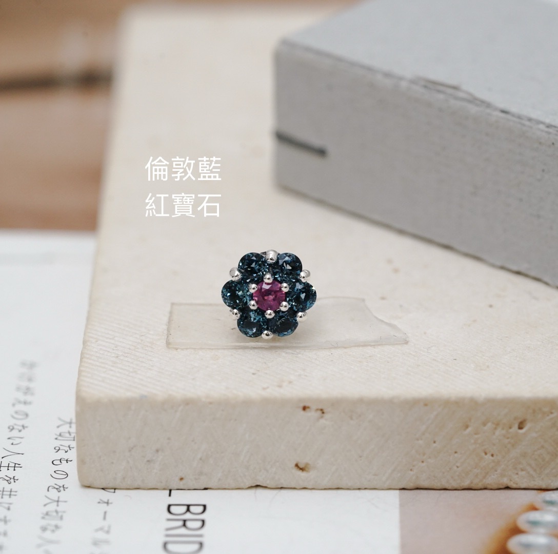 Svp68 倫敦藍托帕.紅寶石（自家款）