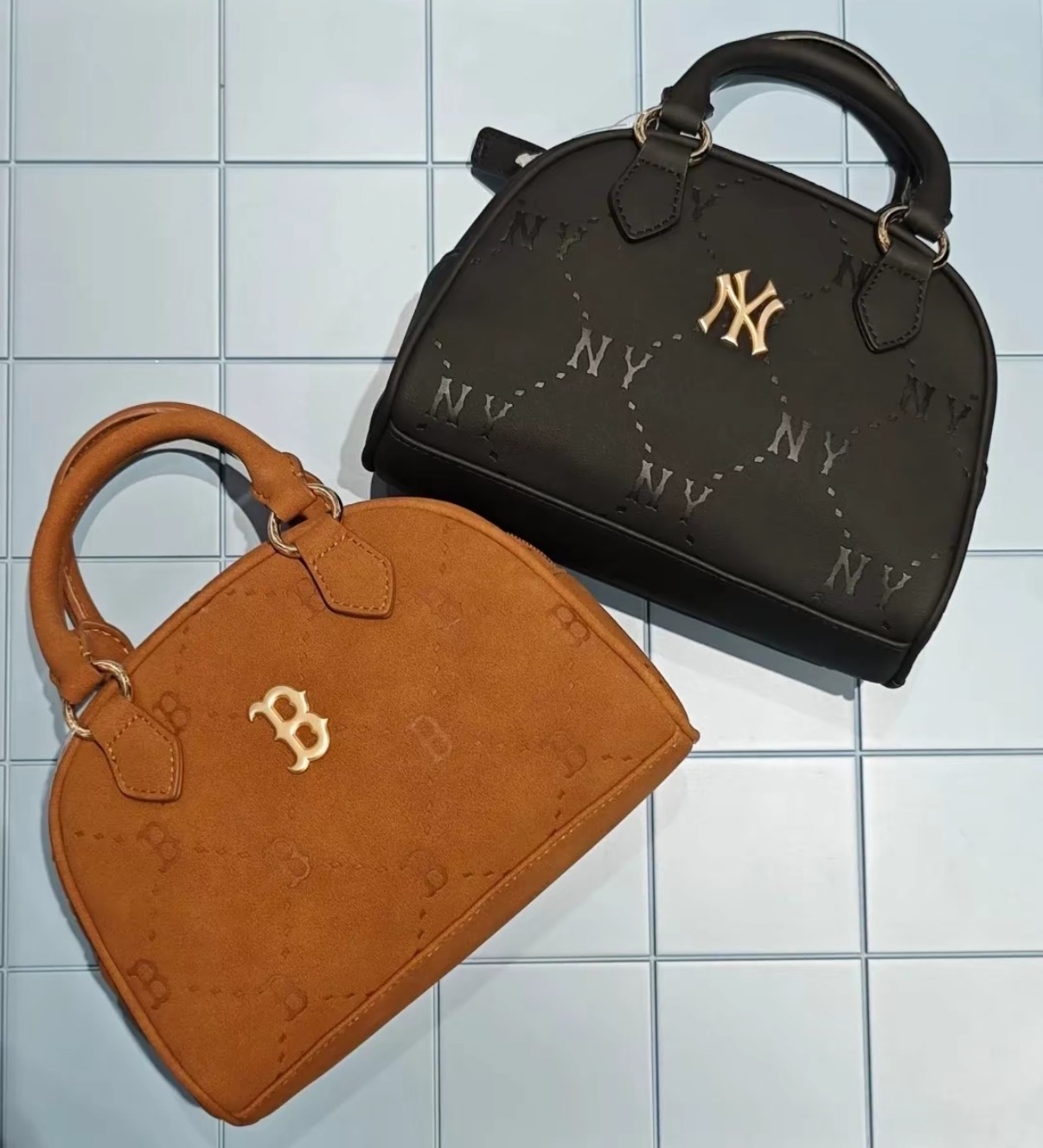 MLB 波士頓紅襪隊 25FW 貝殼包 棕色 黑色