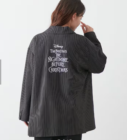 [代購][預訂] DISNEY HALLOWEEN 條紋剪裁夾克 聖誕夜驚魂/傑克