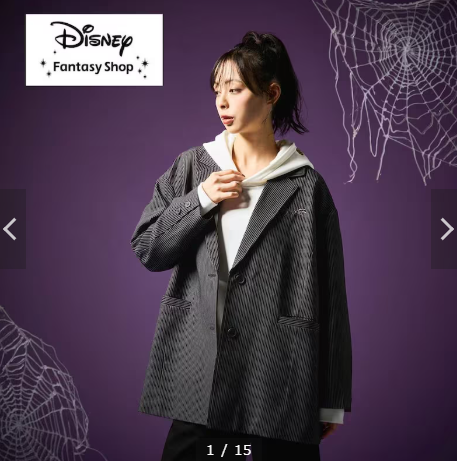 [代購][預訂] DISNEY HALLOWEEN 條紋剪裁夾克 聖誕夜驚魂/傑克