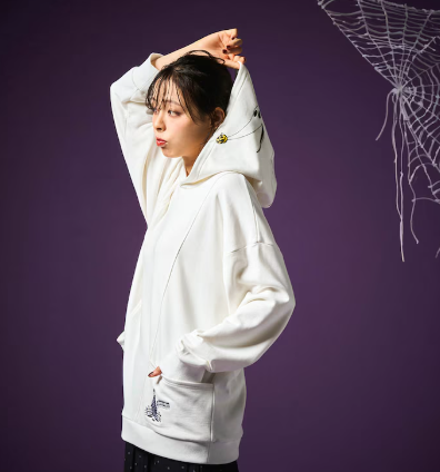 [代購][預訂] DISNEY HALLOWEEN 夜光印花連帽衫 “聖誕夜驚魂/ZERO”