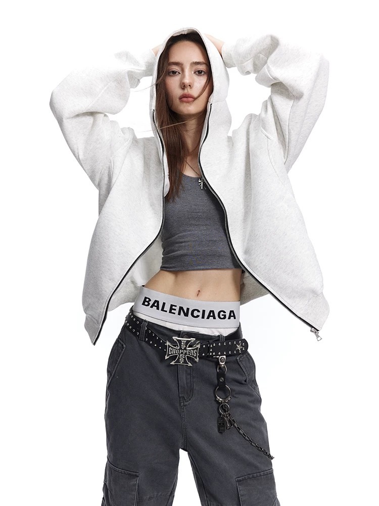 SIMPLEACTION 美式復古cleanfit連帽外套