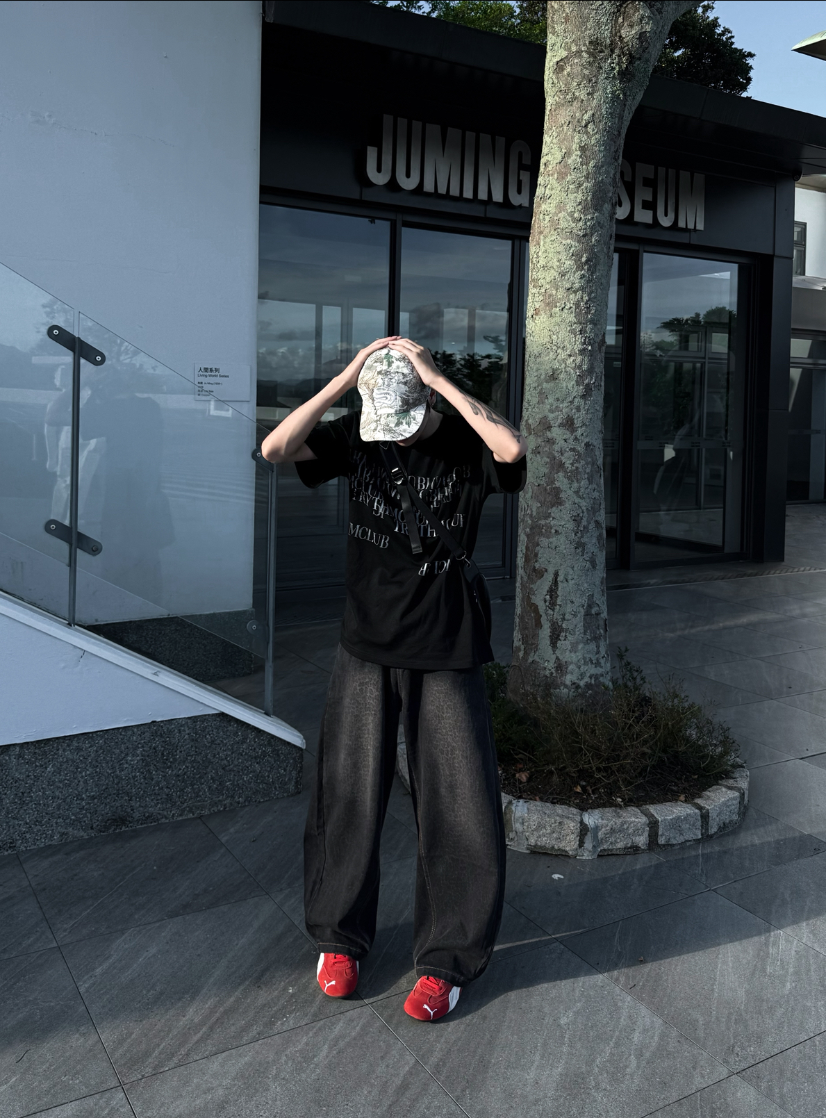 (部分現貨) 韓系漸層豹紋牛仔寬褲