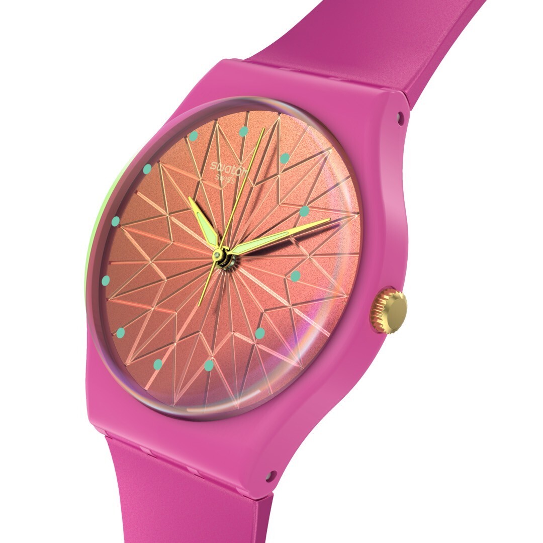 【Swatch】FANTASTIC FUCHSIA SO28P110 34mm  Modern Watch