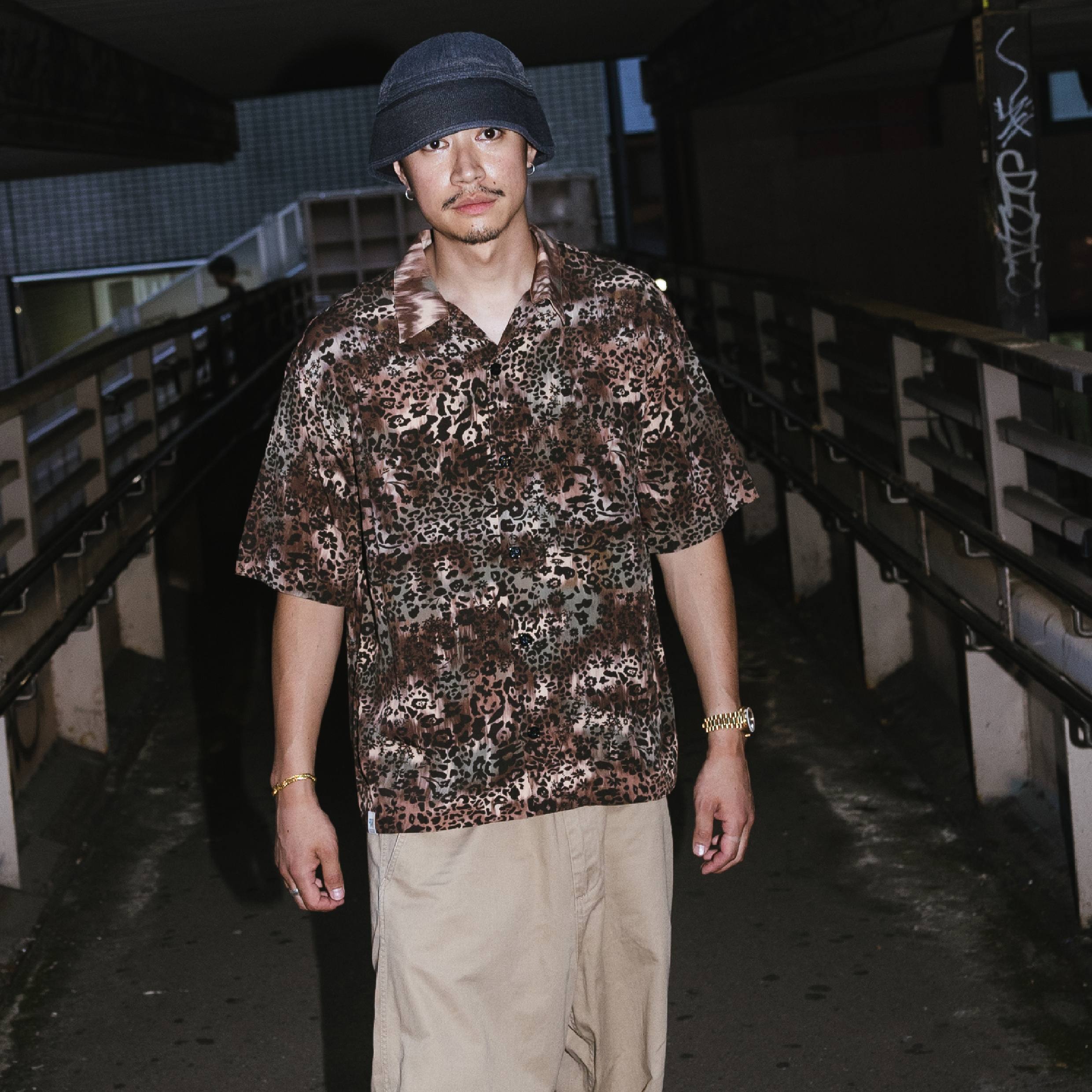 WODEN® Flower Leopard Shirt 花朵豹紋襯衫