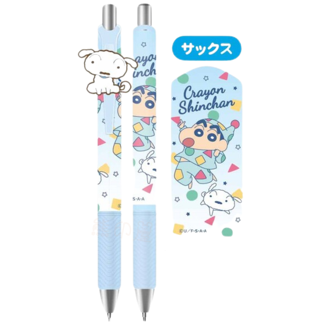 蠟筆小新小白款淺藍色原子筆 (平行進口)