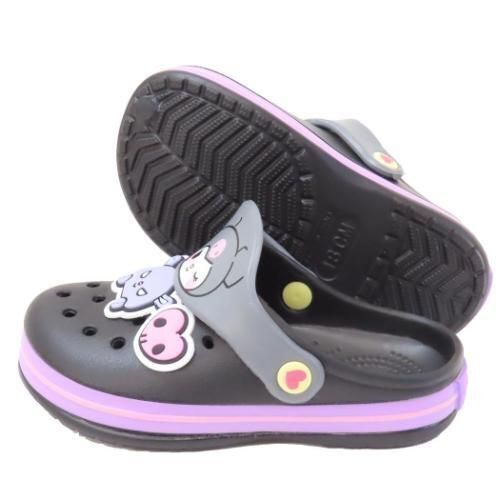 Kuromi兒童洞洞涼鞋(18cm) (平行進口)