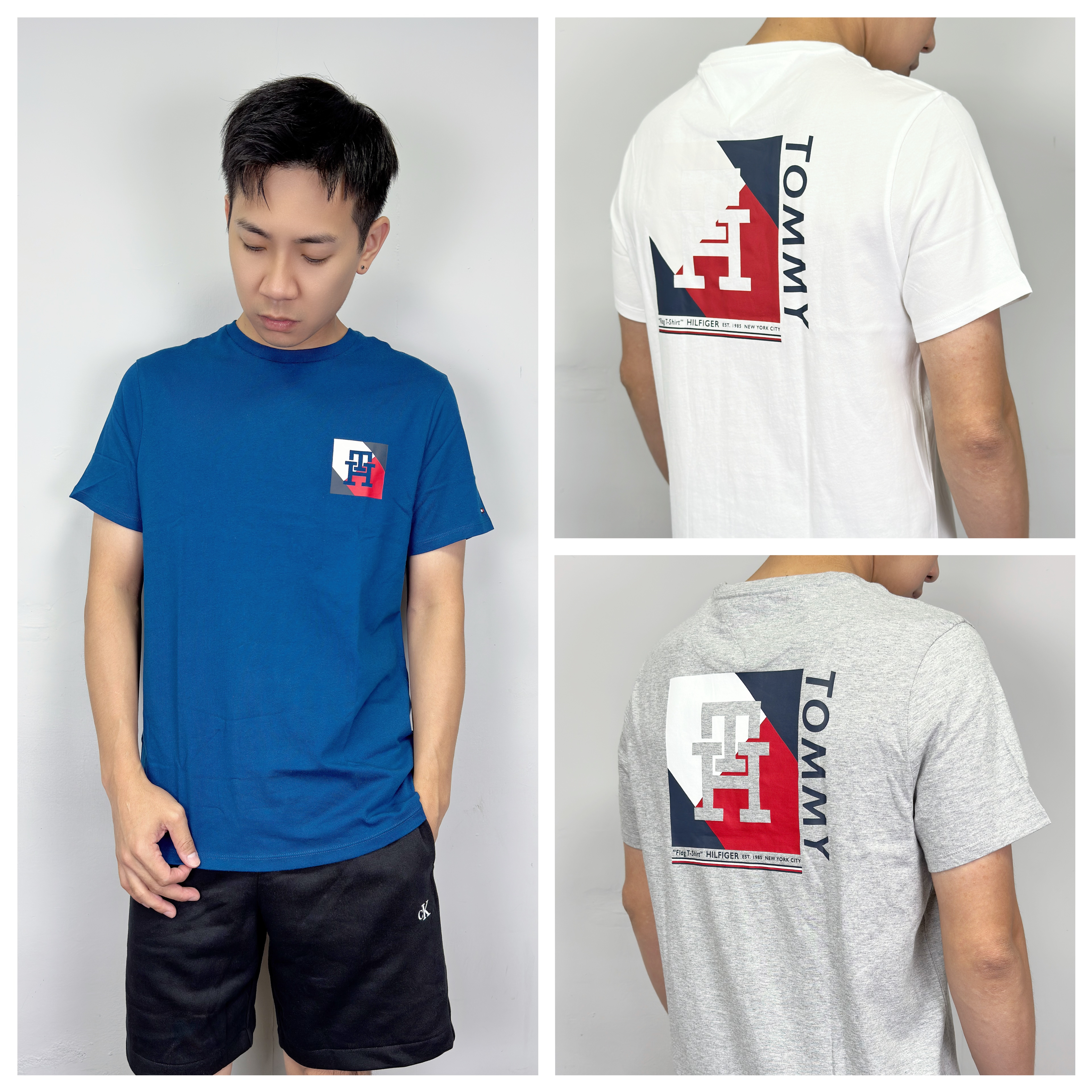 Tommy Hilfiger 方塊國旗TH 短袖上衣 短T