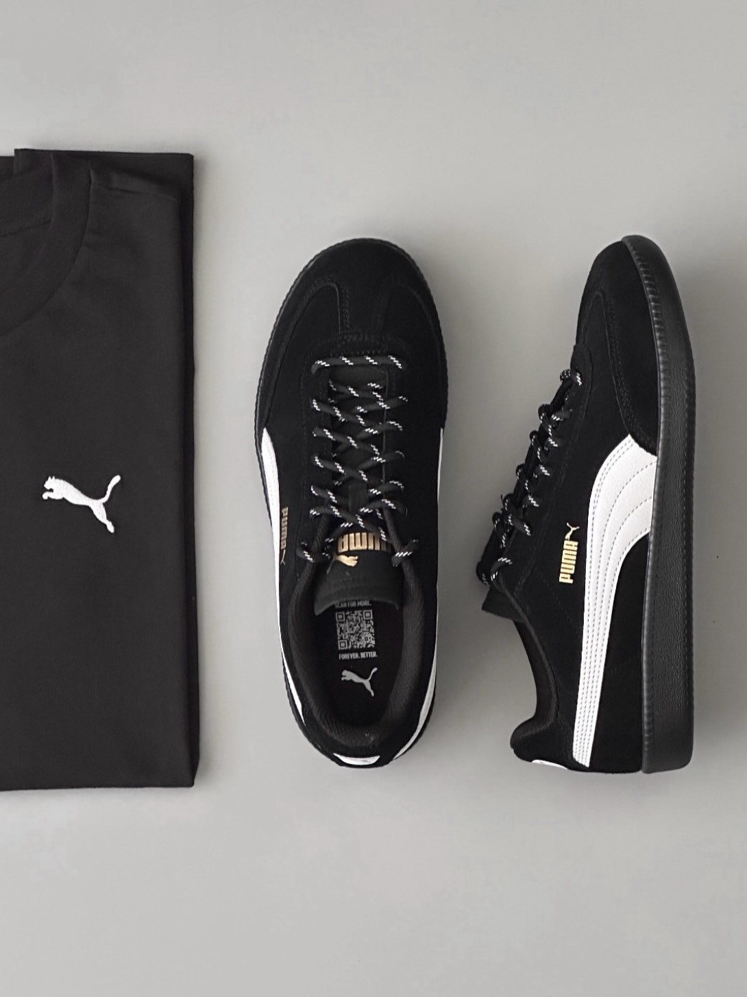 PUMA 9-T SUEDE 黑白麂皮