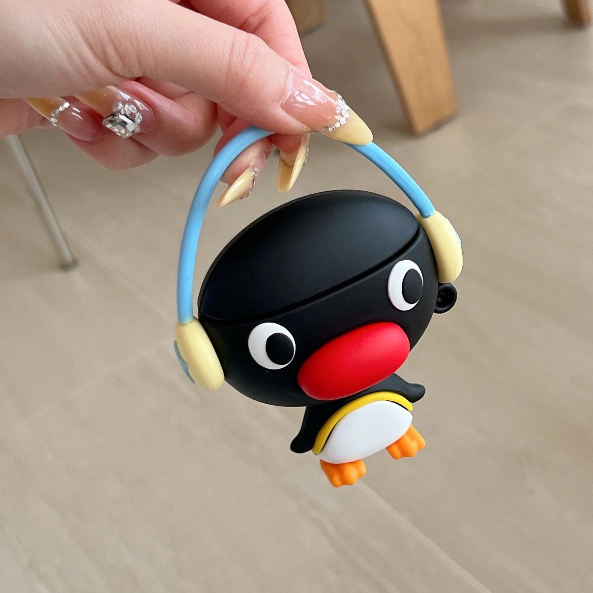 PINGU 企鵝家族 大頭 耳機殼
