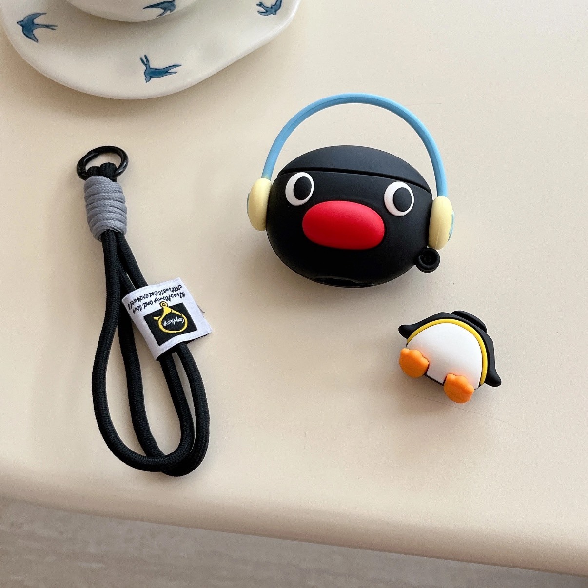 PINGU 企鵝家族 大頭 耳機殼