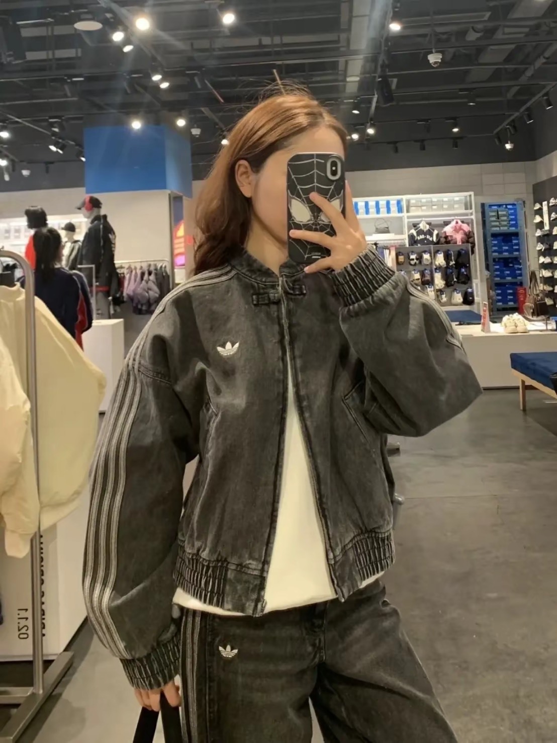 ADIDAS ORIGINALS CTT CHINESE TT 水洗牛仔 中國結 外套