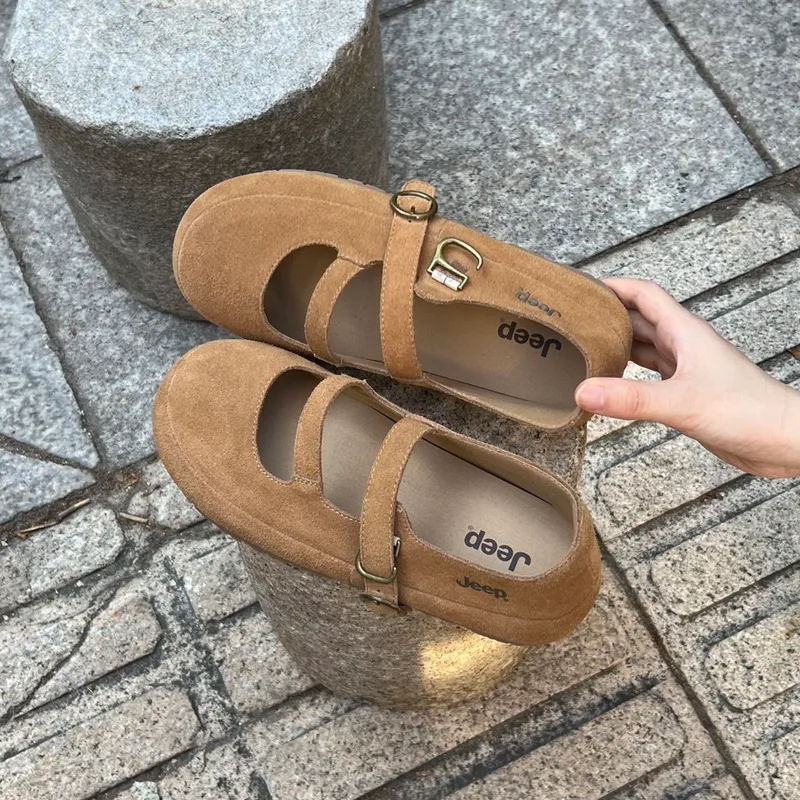 JEEP MARY JANE 輕便涼鞋 大地色系 女鞋
