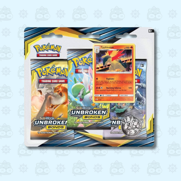 Pokemon Unbroken Bonds 3-Pack Blister (Typhlosion)