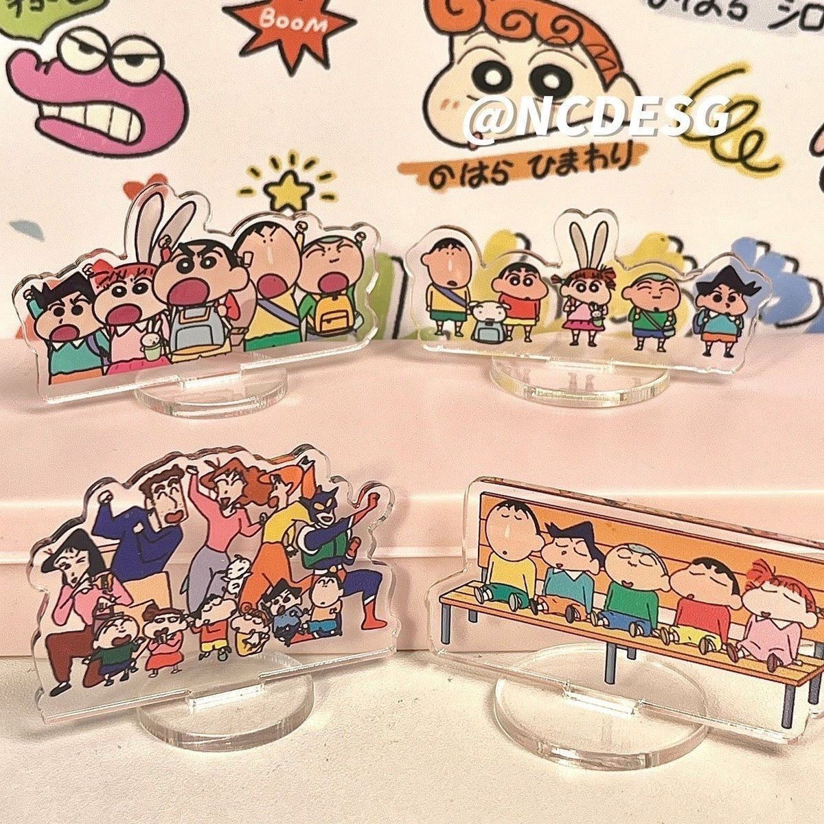 第十期预购 蜡笔小新 4in 1 亚克力立牌