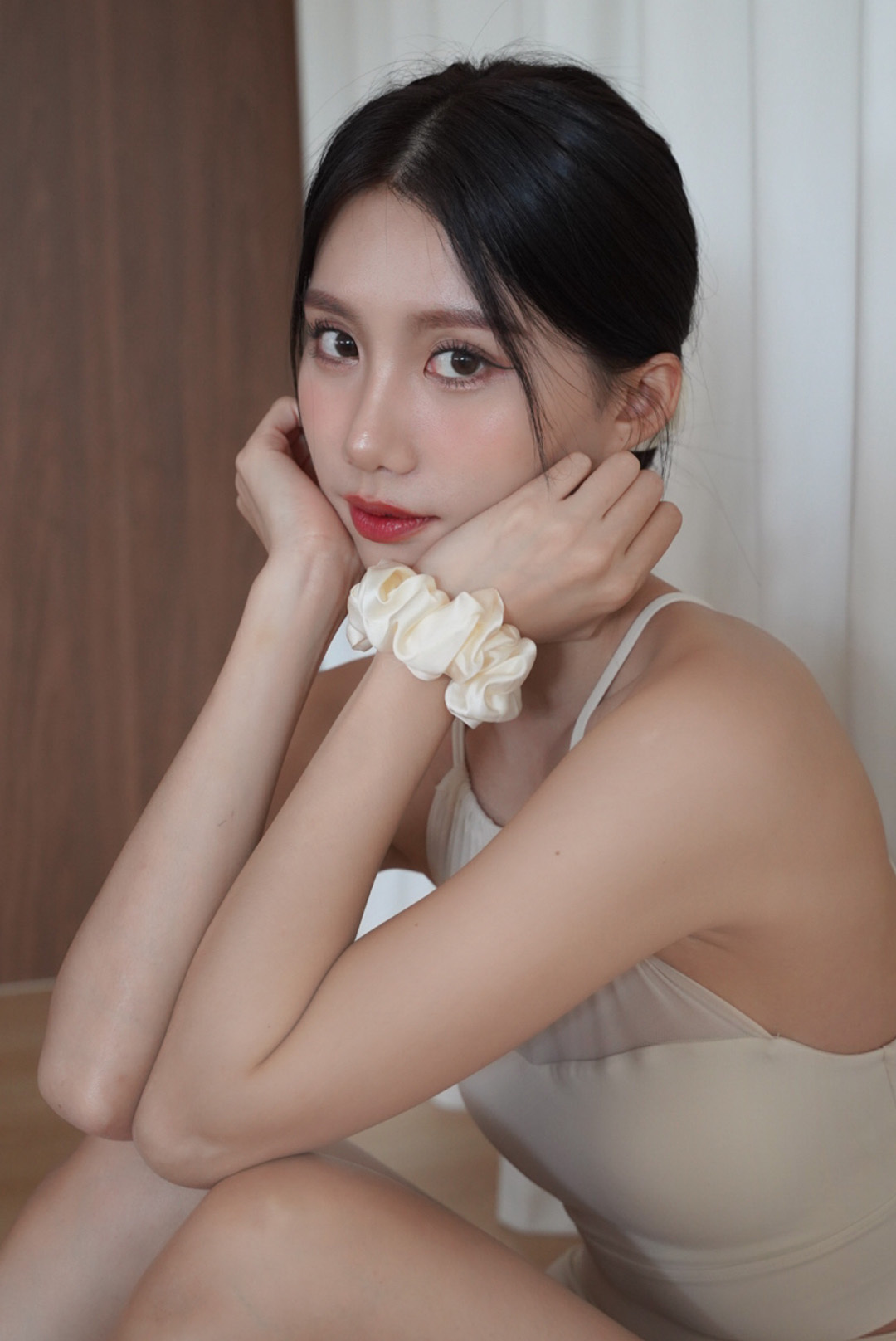 糖霜光澤髮圈組 / 鮮奶油