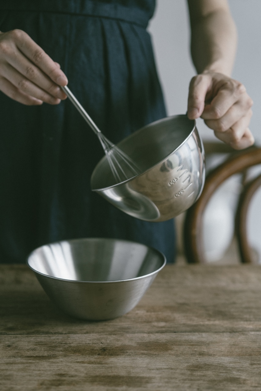 下村企販日本製18-8不銹鋼手持刻度料理碗