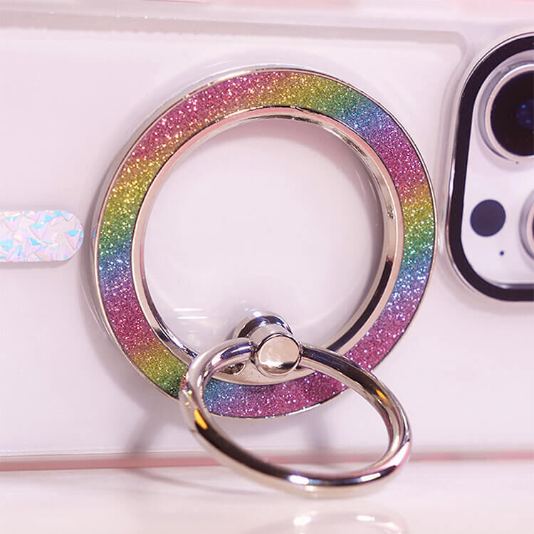 閃耀指環支架 (閃耀彩色) MagSafe 磁吸 - 手機旋轉支架