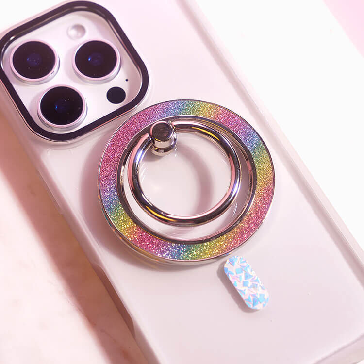 閃耀指環支架 (閃耀彩色) MagSafe 磁吸 - 手機旋轉支架